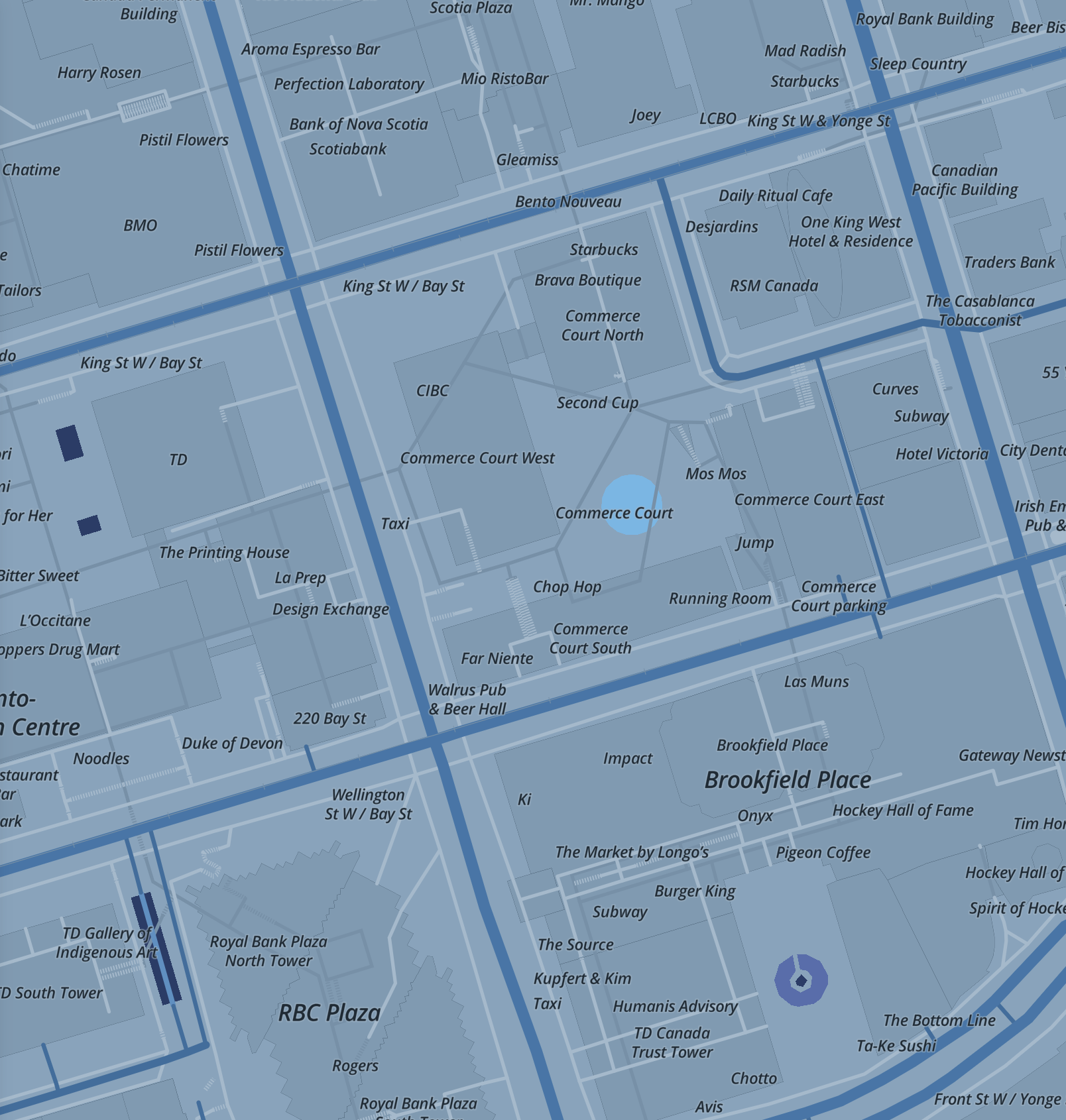 A screenshot of details explored in Mapbox.